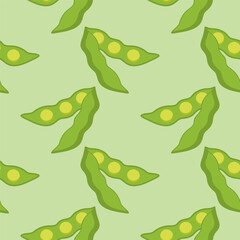 soybean seamless pattern vector illustration. vegan and vegetarian texture. Healthy food. Tasty vegan . Organic product. Culinary ingredient. Detailed vector design