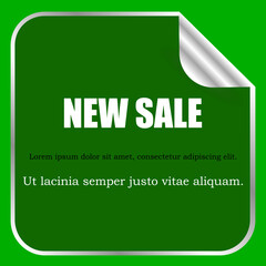 Sale banner template desig. Vector illustration.