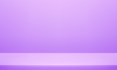 Fototapeta premium Empty purple studio room vector background. Space for selling products on the website. Vector illustration.