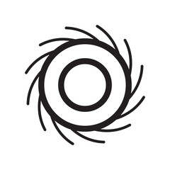 black hole icon vector