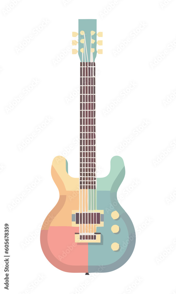 Canvas Prints electric guitar creates harmony composition