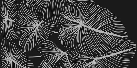 Fototapeta na wymiar Luxury Gold palm leaves wallpaper. Tropical leaf background design for wall arts, prints,fabric, pattern and cover. vector illustration.