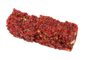 Sweet roll with pomegranate and nuts, turkish sweets.