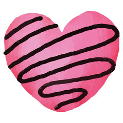 Heart Love Cake Sweet Desert Clip art Element Transparent Background