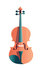 Fototapeta na wymiar violin music instrument vector icon