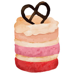 Cake Sweet Desert Clip art Element Transparent Background