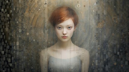 A Mystic and Fantasy Artwork on a Texture Background generated by AI