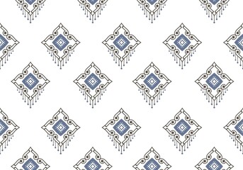 Fototapeta premium thnic, ikat, patterns, geometric, native, tribal, boho, motif, aztec, textile, fabric, carpet, mandalas, african, american, india, flower, printing, wallpaper, silk, batik, fiber, asia, pape, abstract