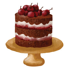 Birthday Cakes, Birthday Party Elements Transparent Background