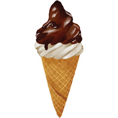 Tasty Ice Cream Clip art Element Transparent Background