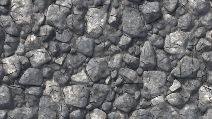 Fototapeta na wymiar Seamless texture of gray stone, Generative AI
