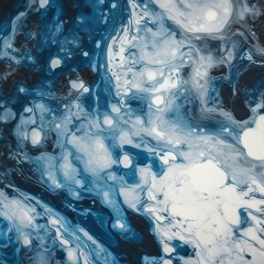 Obraz na płótnie Canvas Blue marble background Ai generated Image