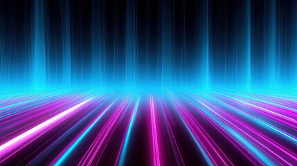 abstract futuristic background with purple and blue glowing neon moving high speed wave lines and bokeh lights data transfer concept 