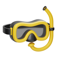 Diving Mask Diving Equipment 3D Icon