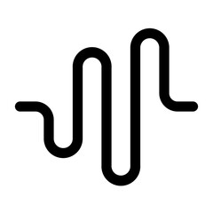 audio waves outline icon