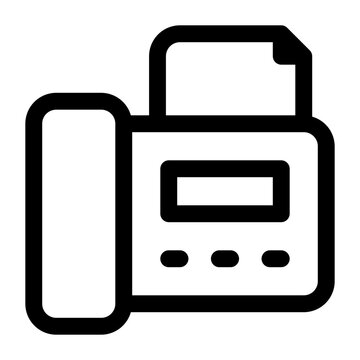 recommend clip art: fax communication outline icon