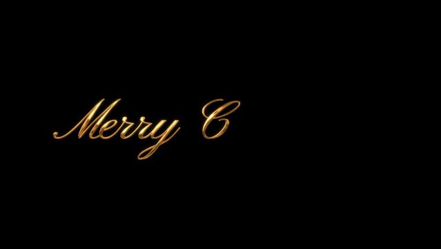 Merry Christmas - Title Text Animation With Ink Gold Color and Black Background
Great for greeting videos, opening video, Bumper, cinema, digital video, media publishing, film, short movie, etc