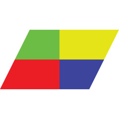 Multi Color pastel, rainbow vector texture in style. Beautiful illustration with parallelogram. Backgrounds for mobile phones, laptops, photos, web, white background,