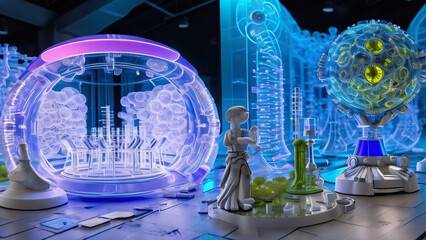Unveil the possibilities of advanced biotechnology. Generated AI