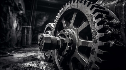 Massive Mountain Gear in the Dark