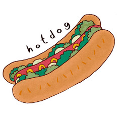 hamburger (the character with hand-free drawing)