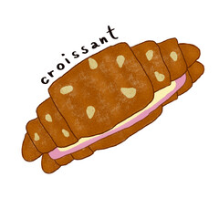 croissant (the character with hand-free drawing)