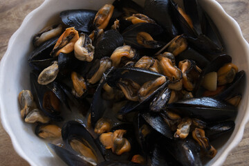 peppered mussel soup