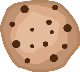 chip cookies with chocolate chips illustration vector