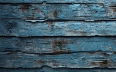 Old wood texture blue Distressed Wood Background, Generative AI