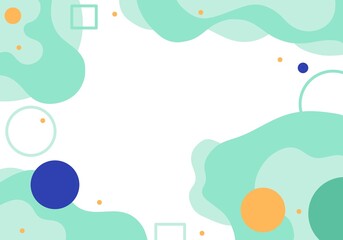 Green overlapping circles abstract background, business background for banner or futuristic product black drop.