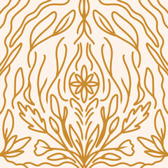 gold cream abstract ornate background design