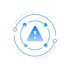 Risk data analytics symbol, Risk management analytics icon, Risk assessment analytics symbol, Predictive risk analytics icon, Financial risk analytics symbol.