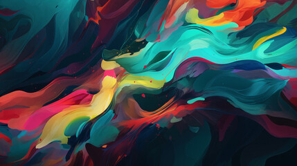 Coloured Background, Multicolored Motion of Abstract Creativity, Multicolored Patterns | Ai generated