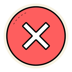 cancel sign illustration