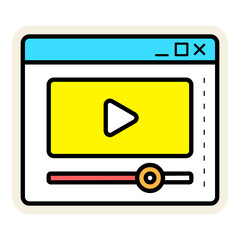 video player illustration