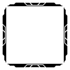 tech border square frame