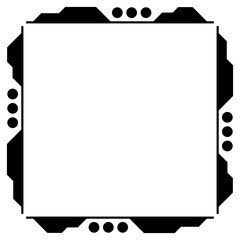 tech border square frame