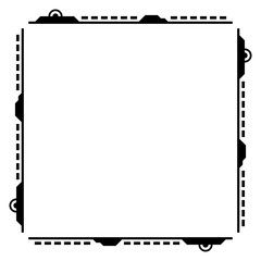 tech border square frame