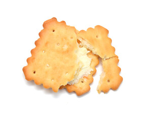 Sweet cookies isolated on a white background