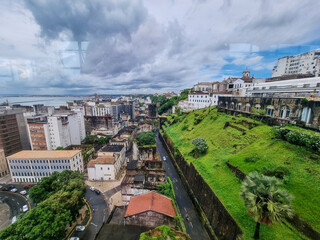 historic center of the city of Salvador in Bahia Brazil