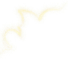 Luxury Sparkles Shiny Gold Powder Glitter PNG Element shape