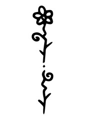 floral stick line element