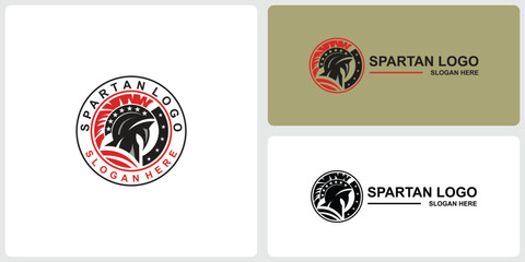 Premium vector| Spartan logo design | soldier logo design
