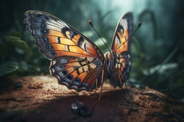 Fototapeta na wymiar a dream-like butterfly. Generative AI
