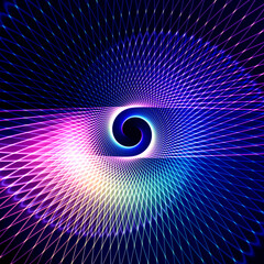 Blue fractal background