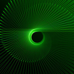 Green fractal background