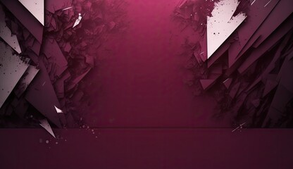 A Cyberpunk Minimalism Background in the style of Burgundy Wine Red, Silver Mist, Champagne Color - A Red and Silver Backdrop with empty copy space - Wallpaper created with Generative AI Technology