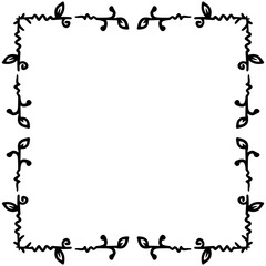 floral art square frame
