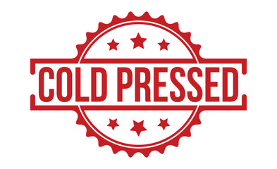 Cold Pressed grunge rubber stamp on white background. Cold Pressed Rubber Stamp.