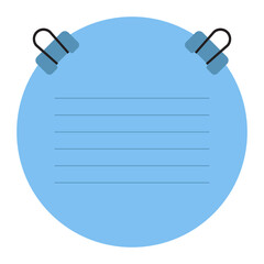 circle paper sticky note